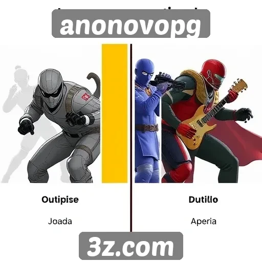 Comparativo de jogos populares em anonovopg